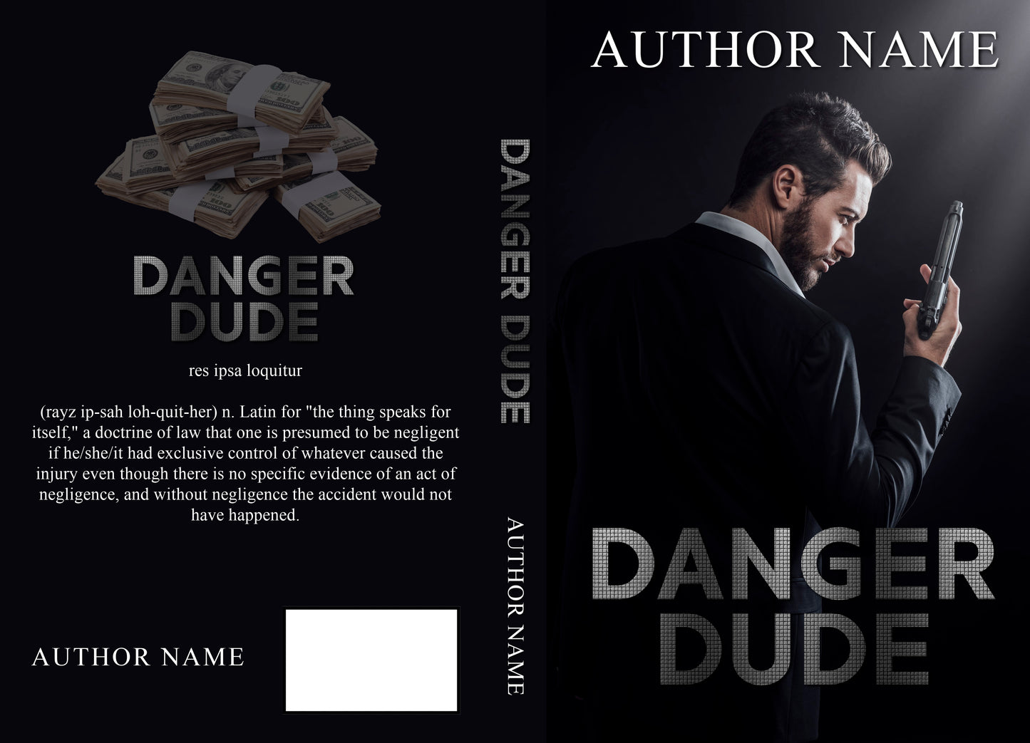 Danger Dude: Pre-Made Book Cover