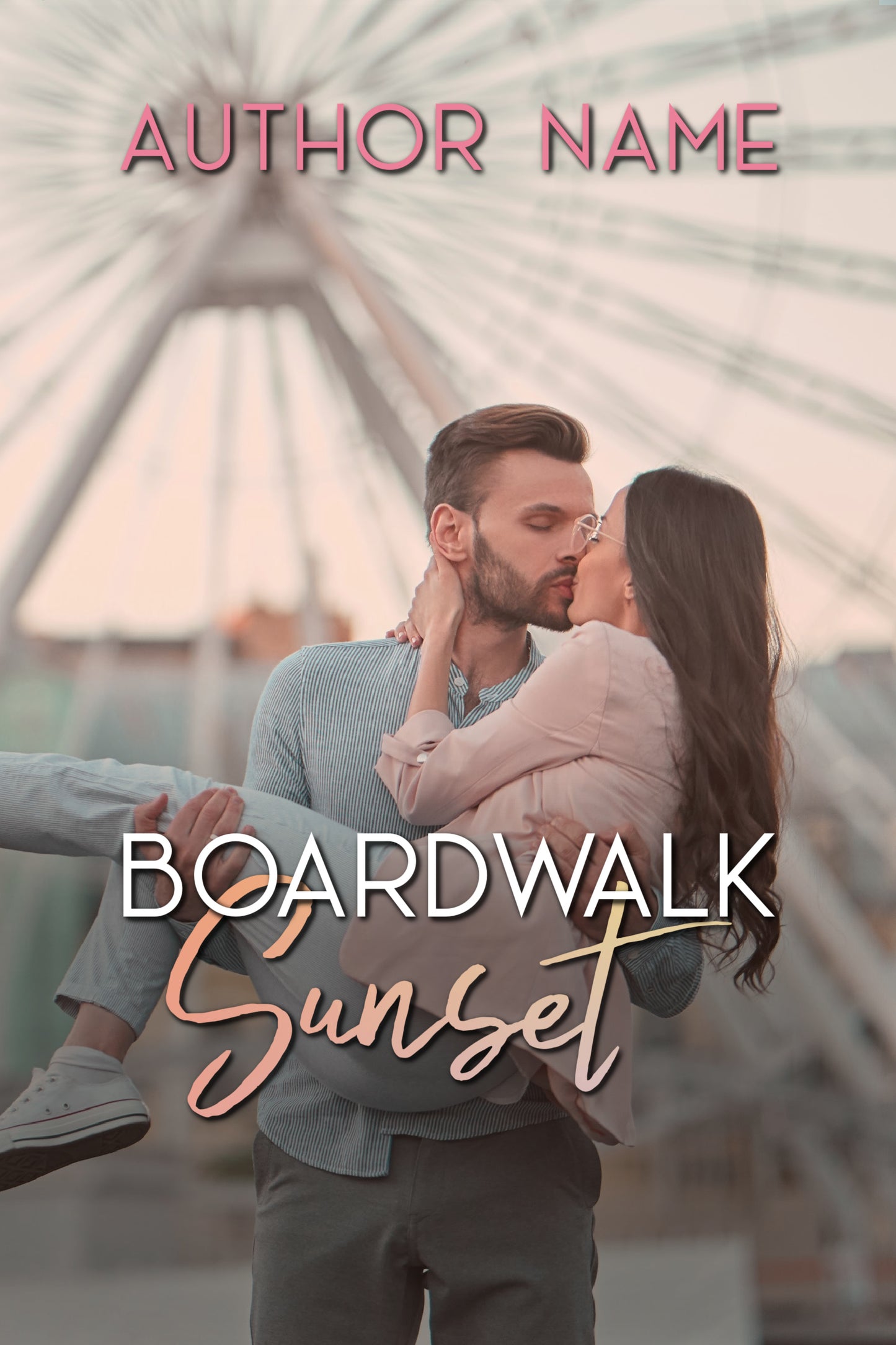 Boardwalk Sunset: Pre-Made Book Cover