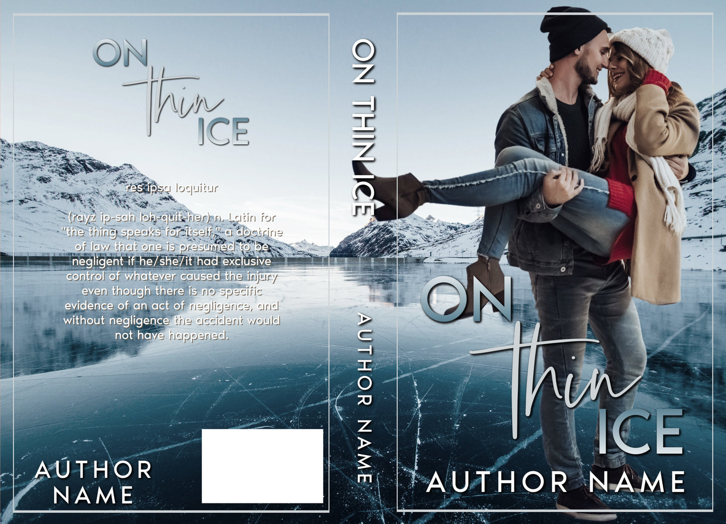 On Thin Ice: Pre-Made Book Cover