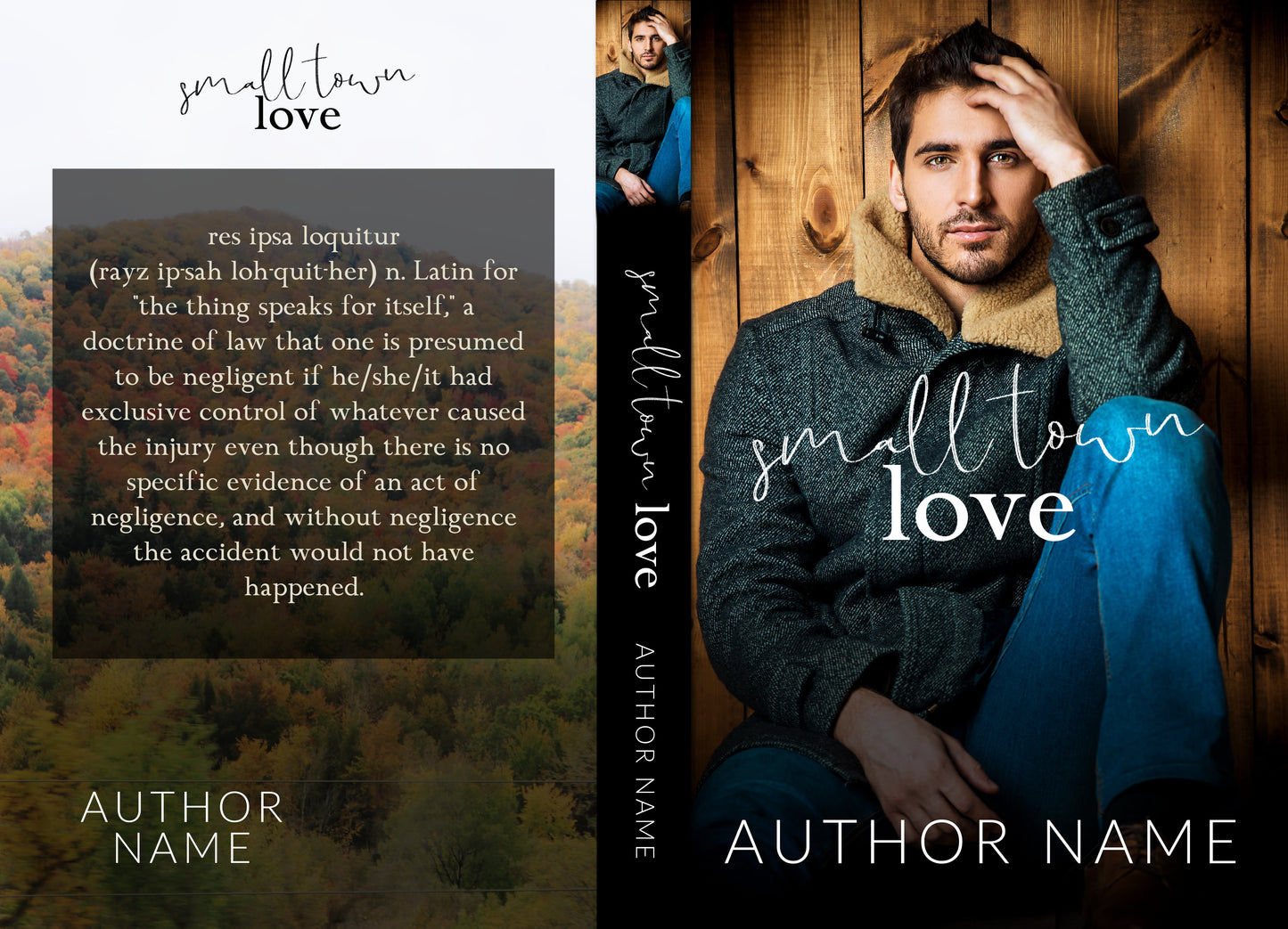 Small Town Love: Pre-Made Book Cover