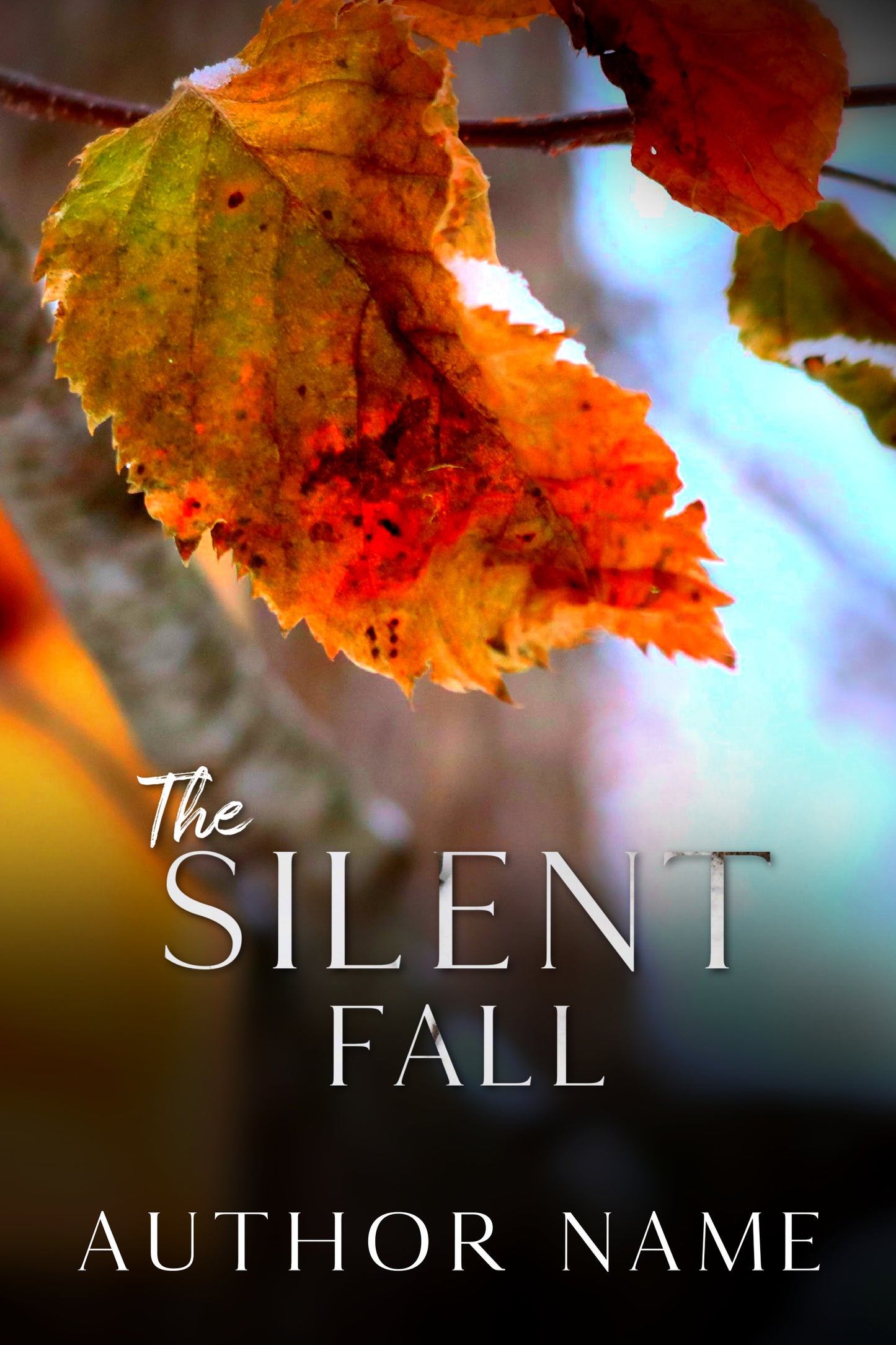 The Silent Fall: Pre-Made Book Cover